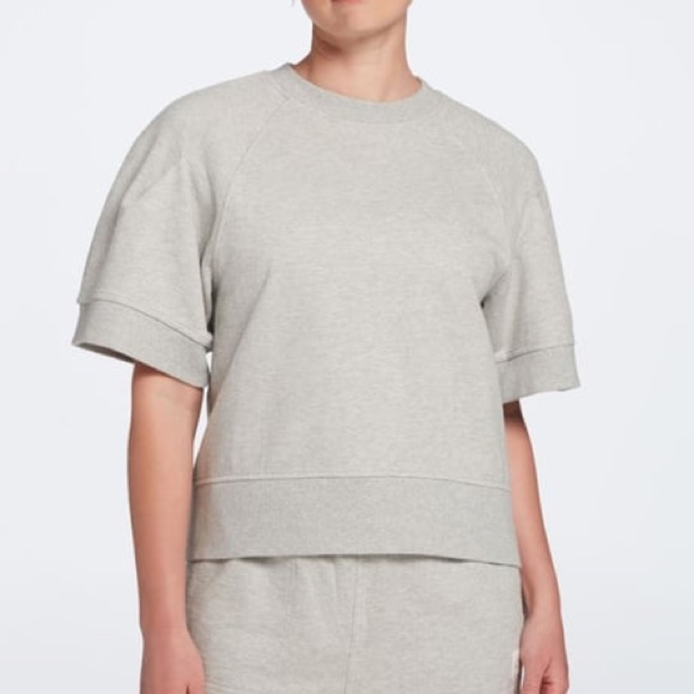 CALIA Pleated Short Sleeve Sweatshirt EUC